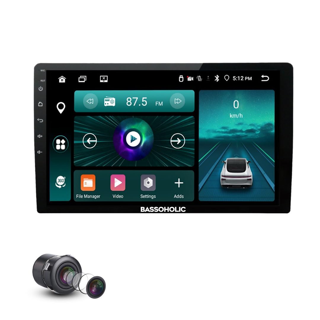 10-Inch Android Car Stereo | 1280x800 IPS HD Touchscreen, Auto CarPlay Support | Android 15 System, 2GB RAM, 32GB ROM | WiFi, GPS, Bluetooth, Reverse Camera Included (Multimedia Player)